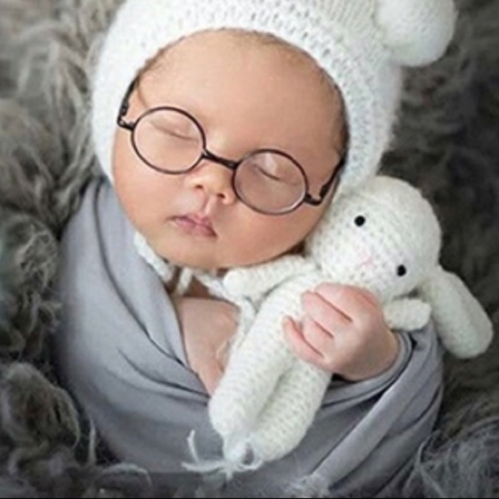 Newborn flat glasses photo prop